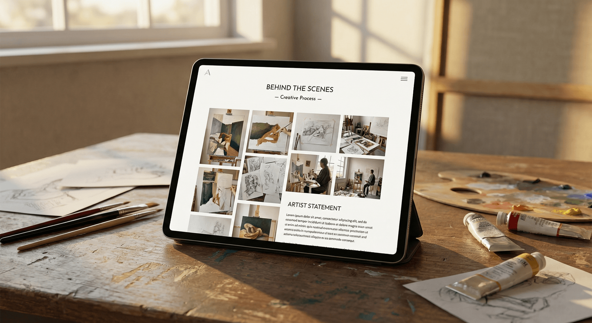 Creatives & Artists - website development showcase 3