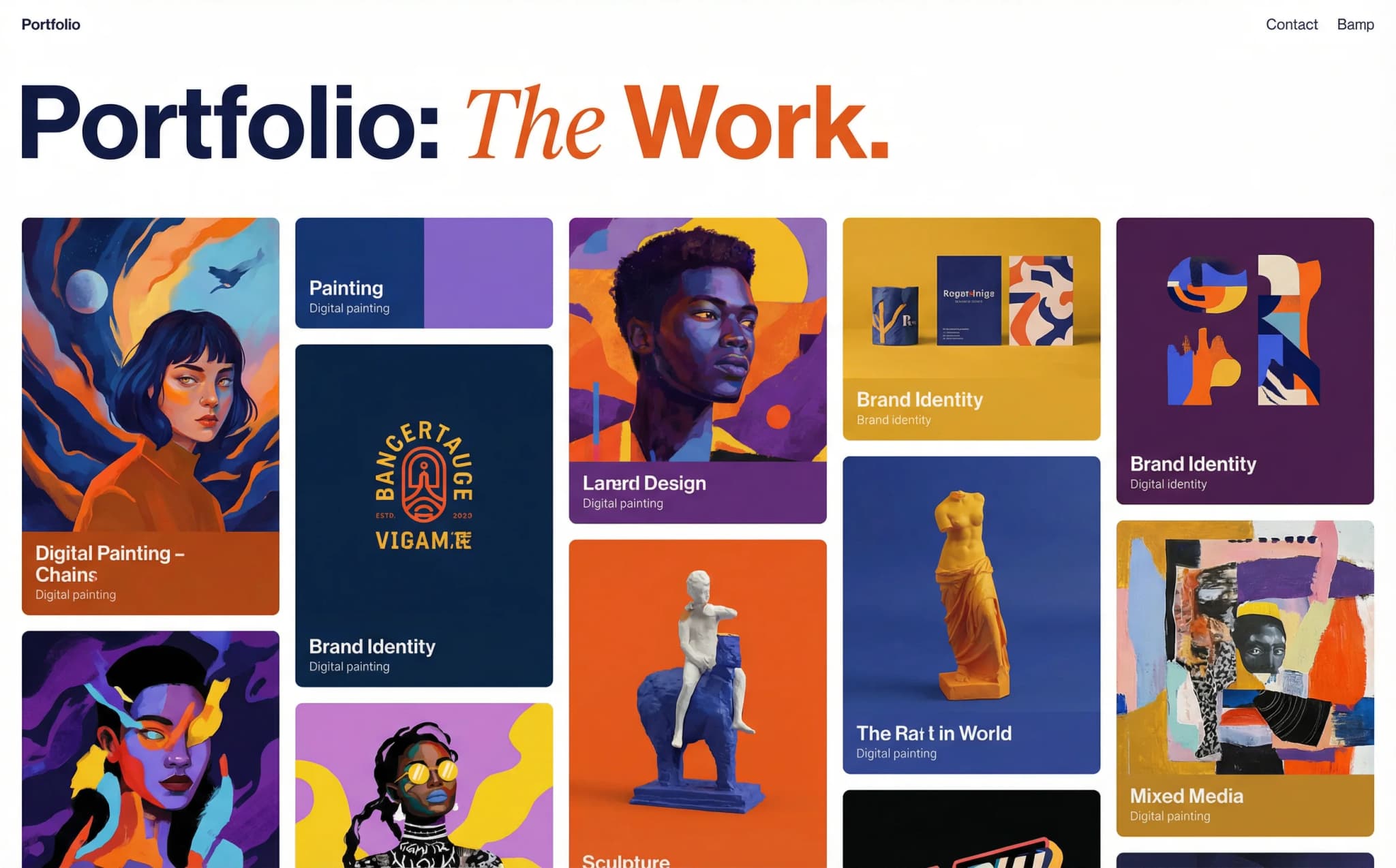 Creatives & Artists - website development showcase 6