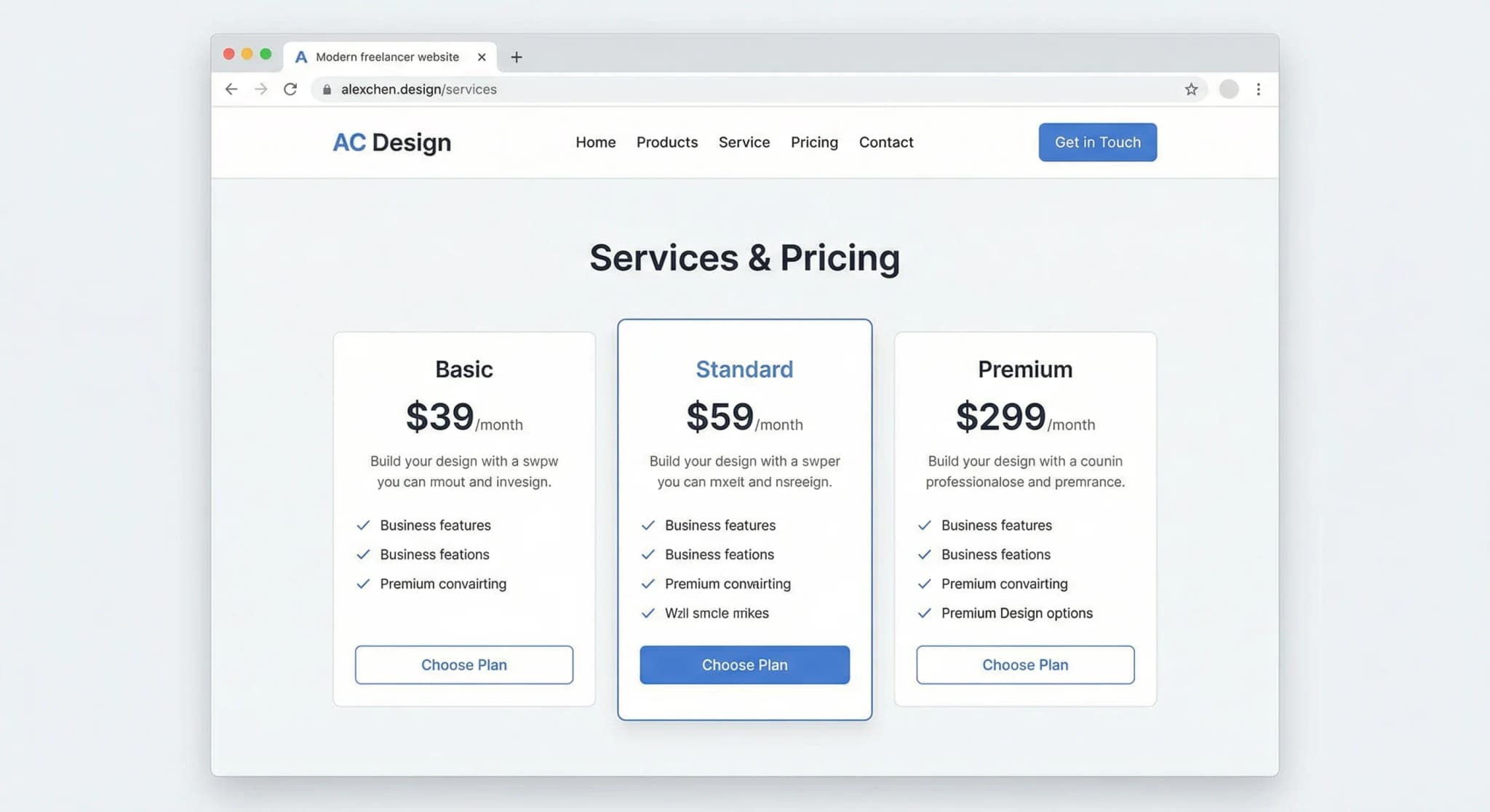 Websites for Freelancers & Consultants