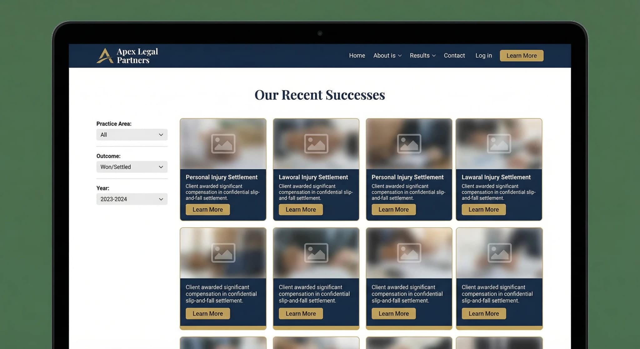 Law Firms & Professional Services - website development showcase 3