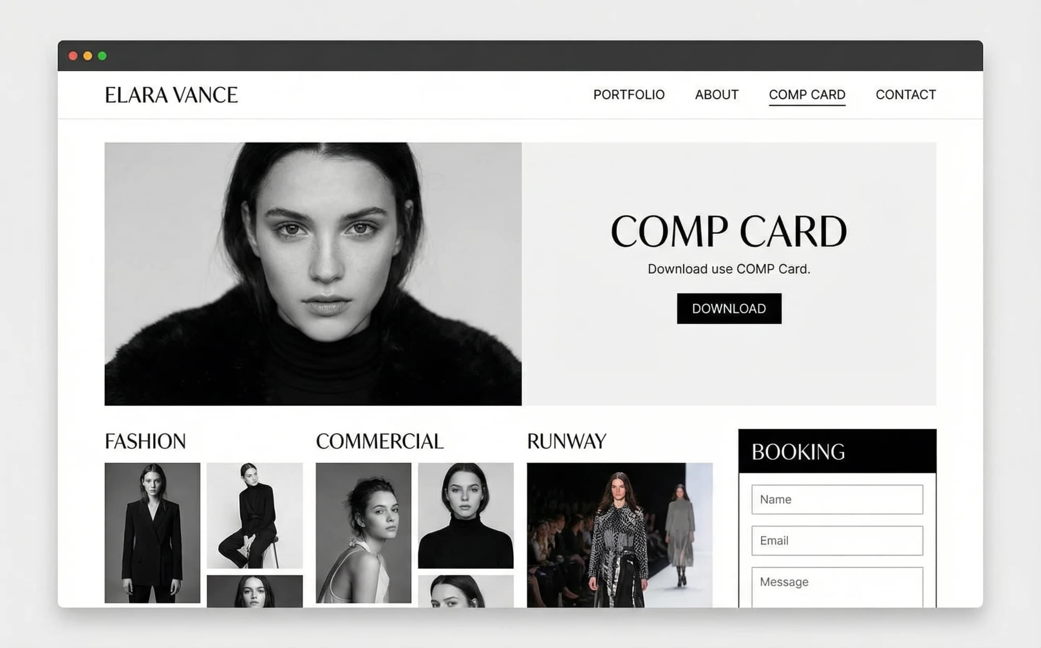 Websites for Professional Modeling