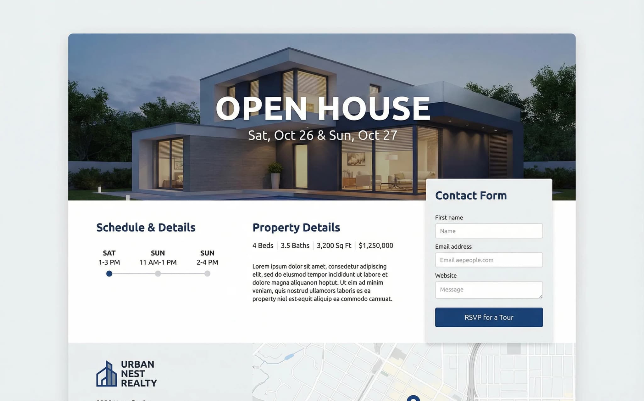 Real Estate & Property - website development showcase 6