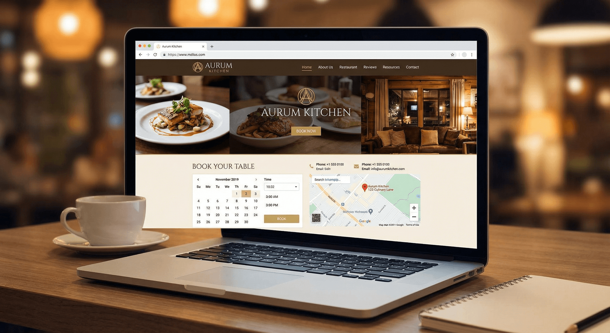 Websites for Restaurants & Cafés