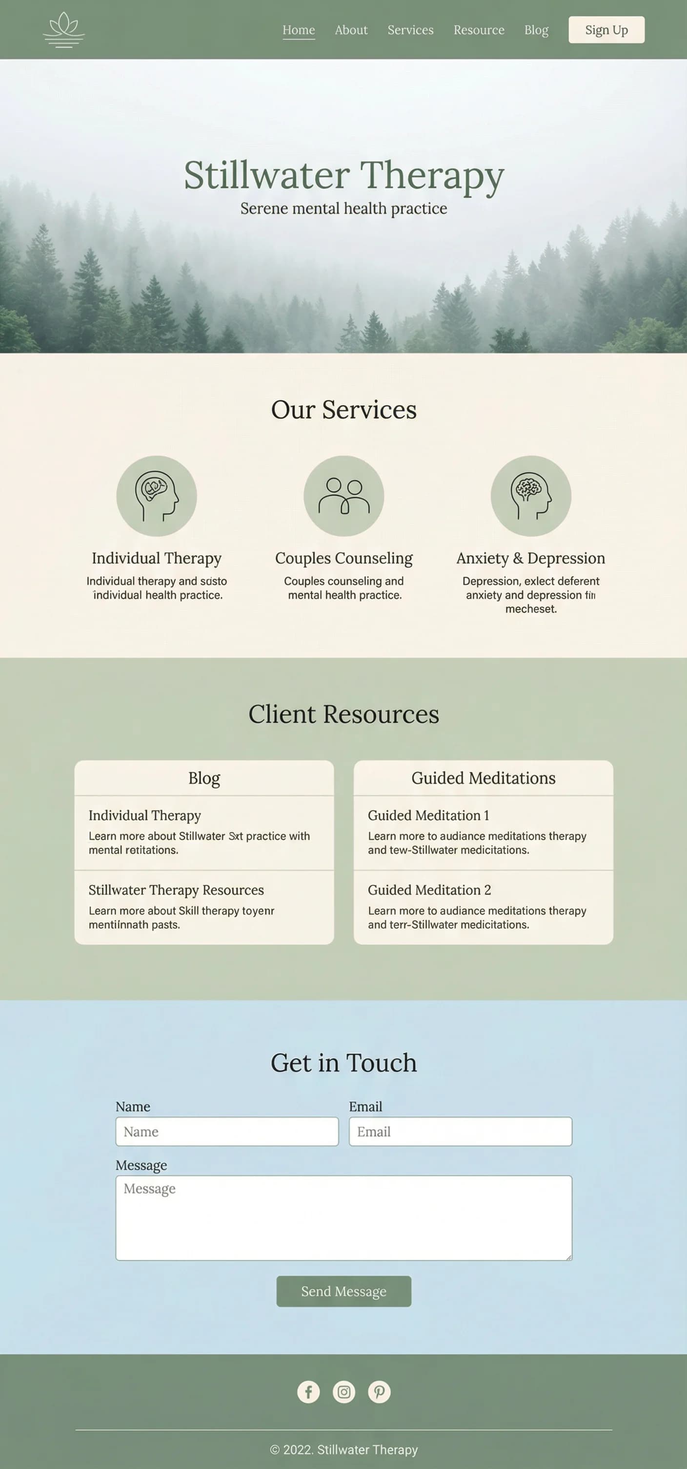 Social Workers & Psychiatrists website on desktop, tablet, and mobile