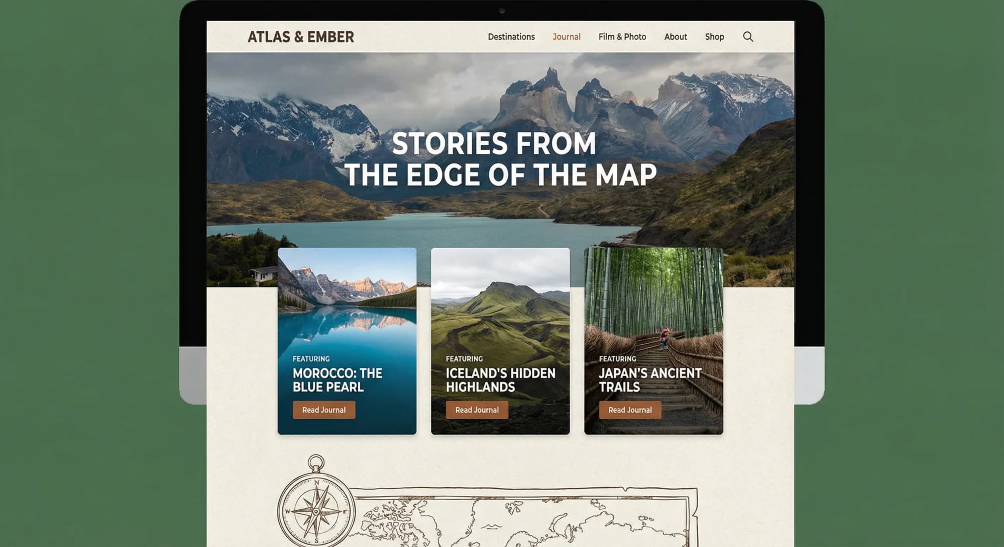 Travel Bloggers - website development showcase 4