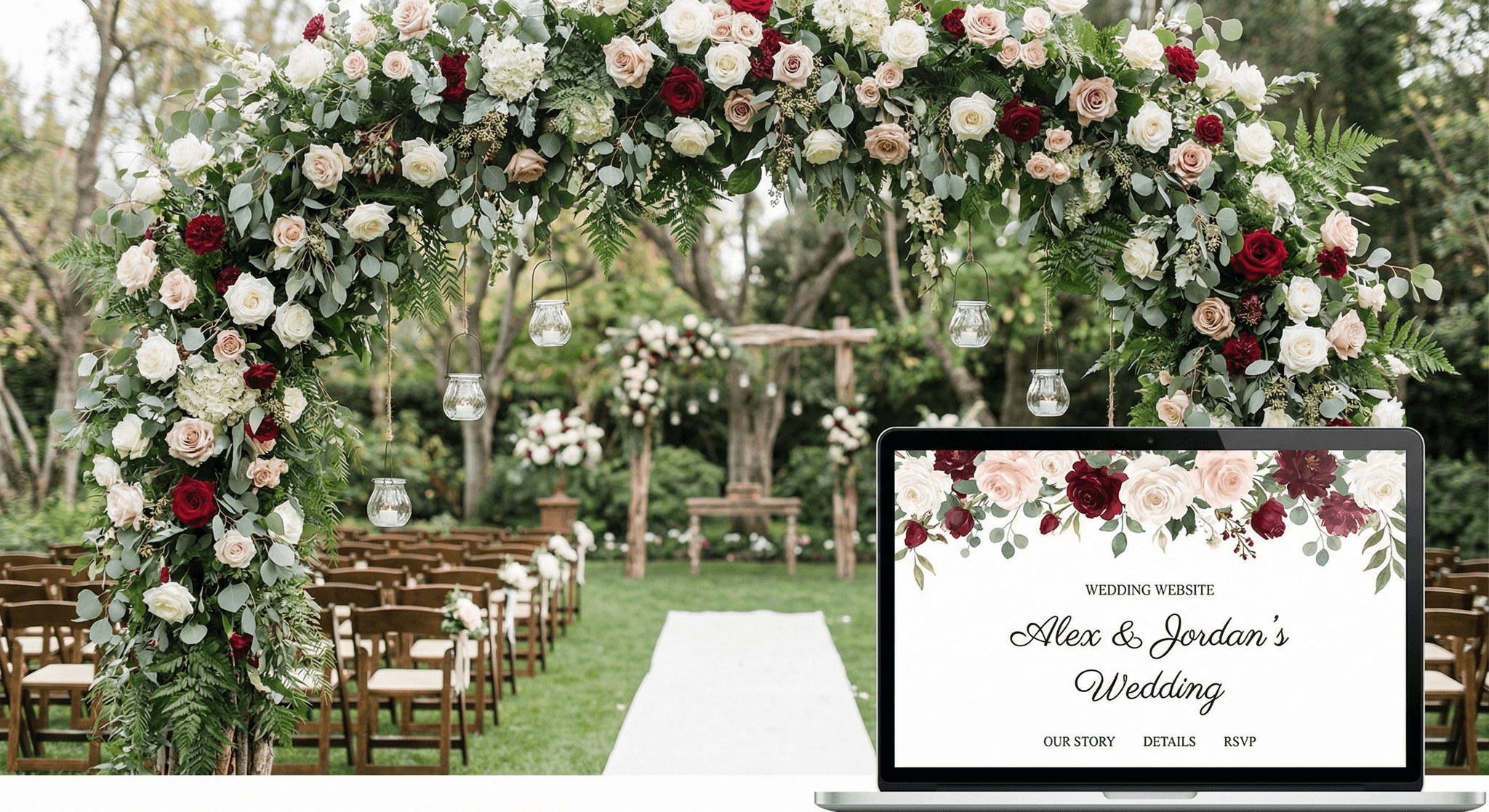 Weddings & Events - website development showcase 5